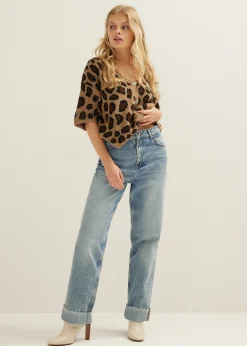 Vest met panterprint