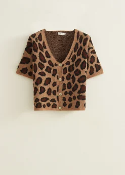 Vest met panterprint