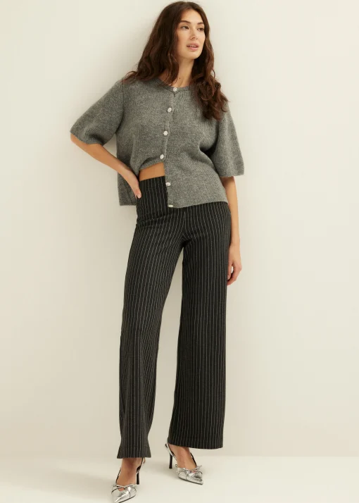 Vest met strass knopen