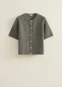 Vest met strass knopen