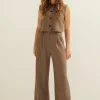 Wide leg pantalon
