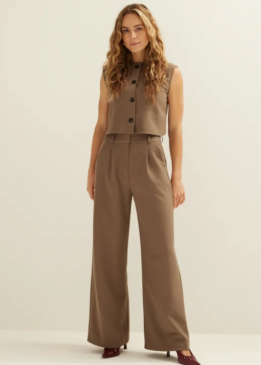 Wide leg pantalon