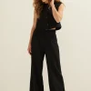 Wide leg pantalon