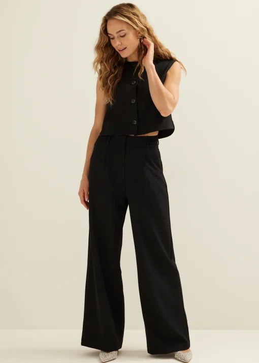 Wide leg pantalon