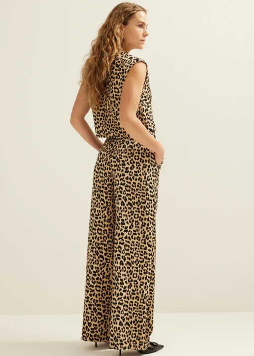 Wide leg pantalon
