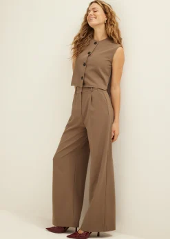 Wide leg pantalon