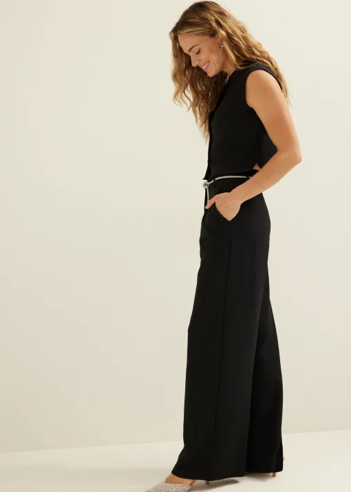 Wide leg pantalon