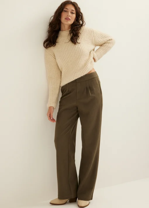 Wijde broek jersey
