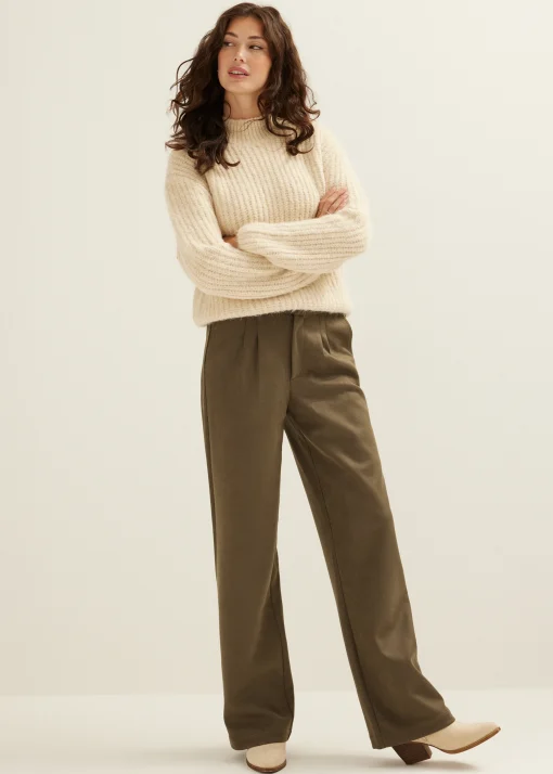 Wijde broek jersey