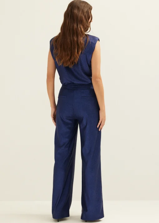Wijde broek met glans