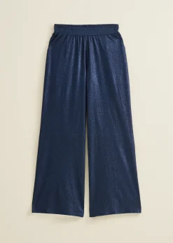 Wijde broek met glans