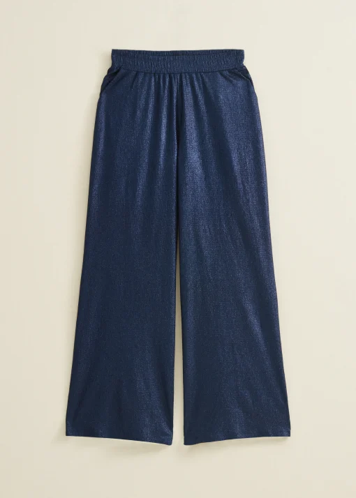 Wijde broek met glans