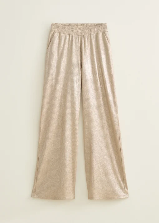 Wijde broek met glans