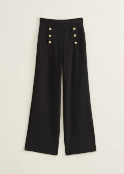 Wijde broek met knopen