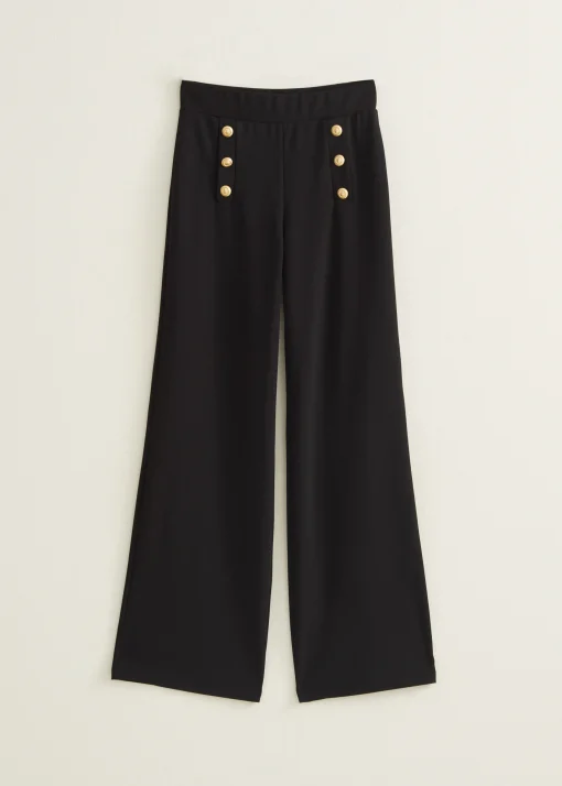 Wijde broek met knopen