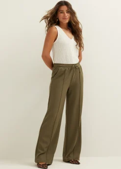 Wijde broek met pintuck