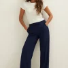 Wijde broek met pintuck