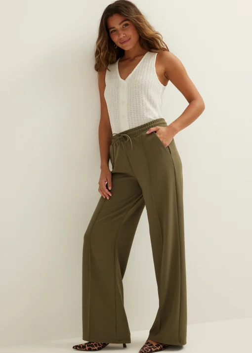 Wijde broek met pintuck