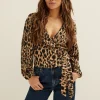 Wikkeltop met all-over print