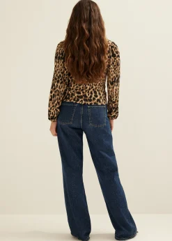Wikkeltop met all-over print