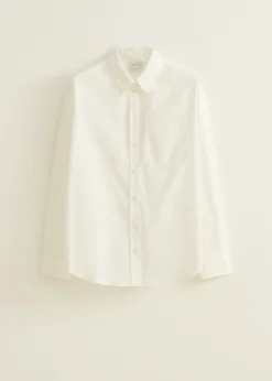 Witte blouse met zak