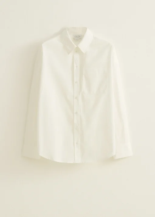 Witte blouse met zak